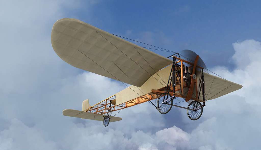 Oui, on peut simuler un Blériot XI (celui de la traversée de la Manche, le 25 juillet 1909). Dassault Systems l'a fait, avec la jeune entreprise Emissive. © Dassault Systems