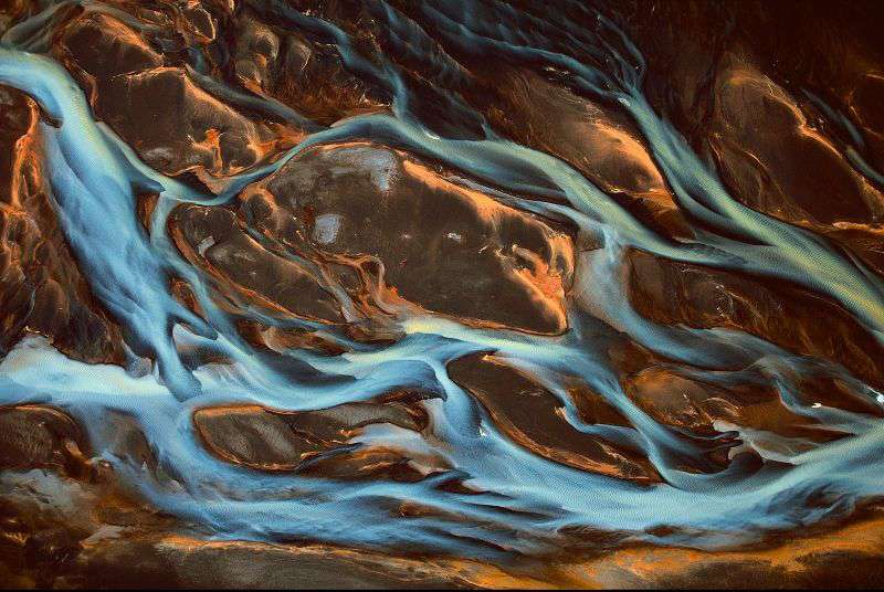 Islande - Détail de la rivière Pjorsa Islande - Détail de la rivière Pjorsa