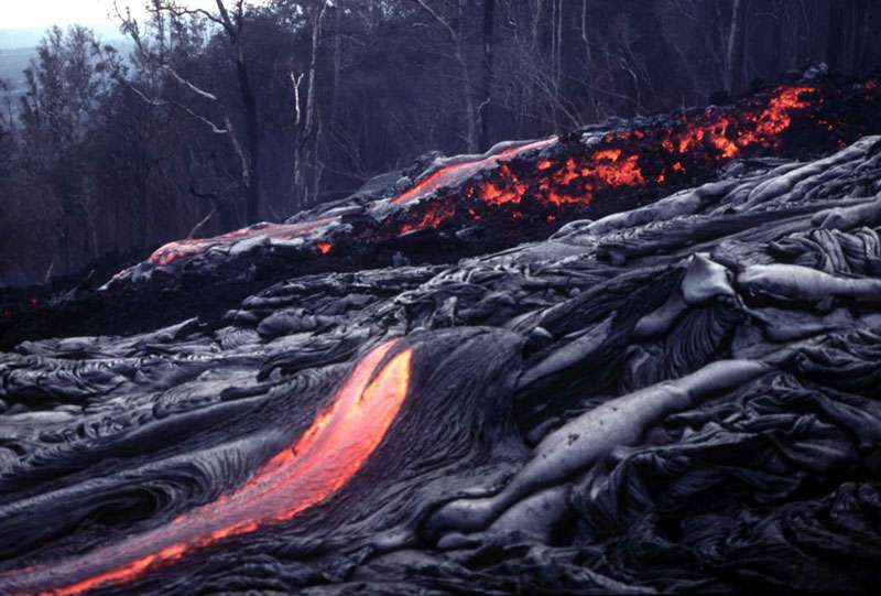 Photo Lave pr s du volcan  Kilauea  Hawa 