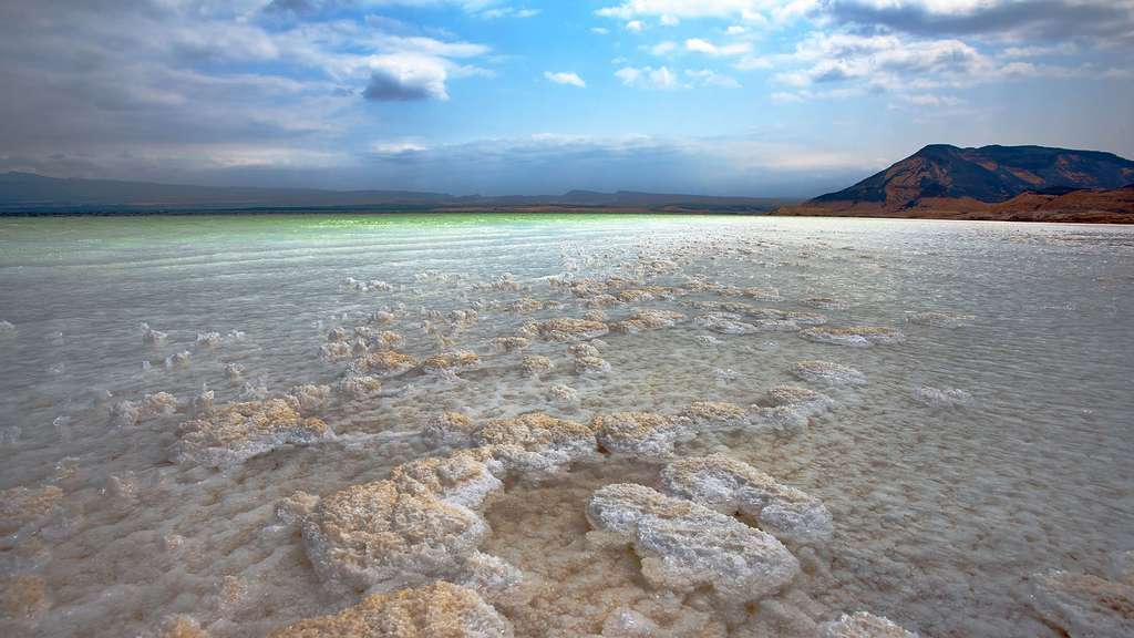 Un sel qui se dépose en perles sur les plages Un sel qui se dépose en perles sur les plages