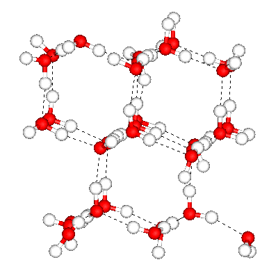 Fig. 3.4 : Structure de la glace