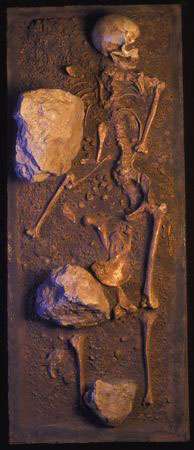 Sépulture de la grotte des Enfant, à Balzi Rossi, en Italie Sépulture de la grotte des Enfant, à Balzi Rossi, en Italie