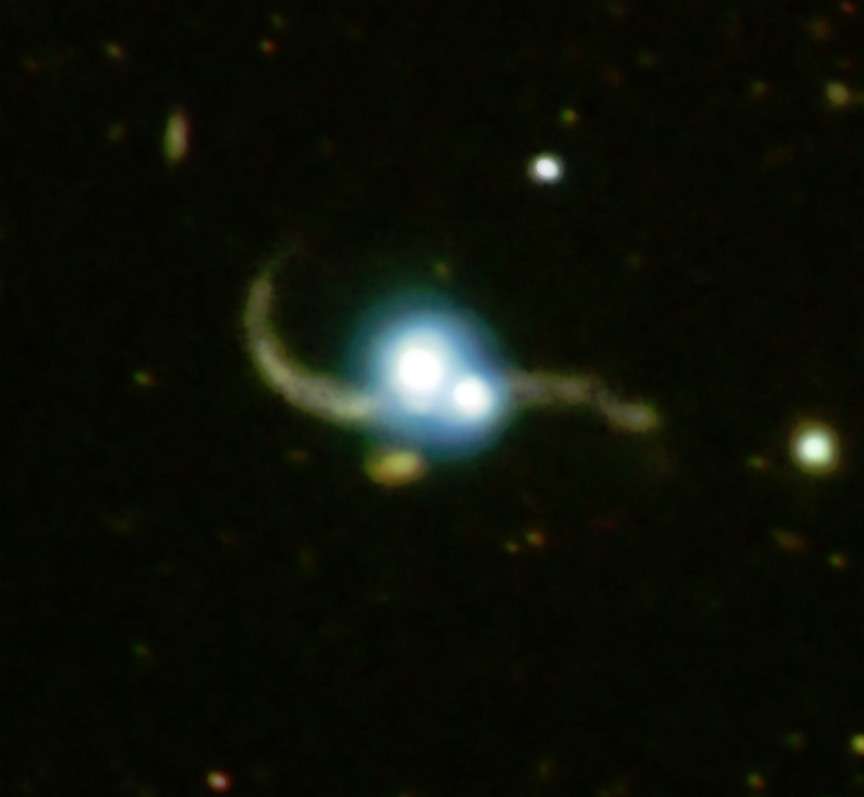 Collision de quasars Collision de quasars