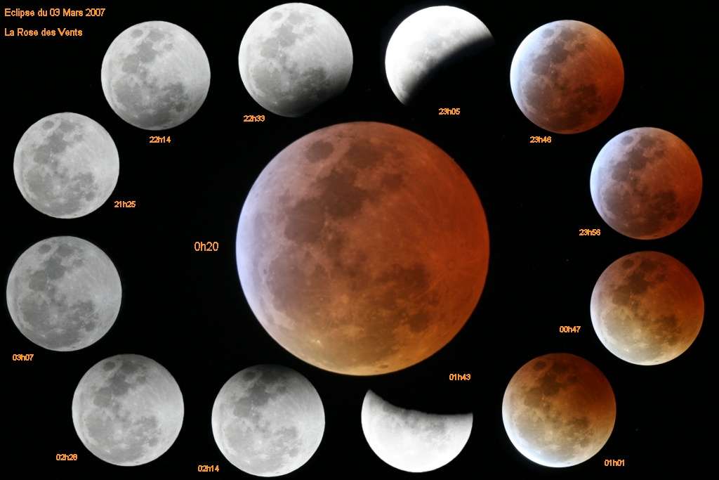 3 Mars 2007 - Eclipse totale de Lune 3 Mars 2007 - Eclipse totale de Lune