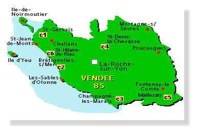 Carte de Vendée