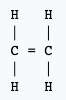 Formule développée de l'éthylène. © Wikipedia