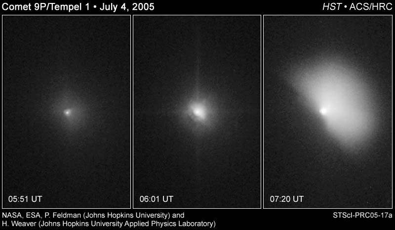Collision capturée par Hubble Collision capturée par Hubble