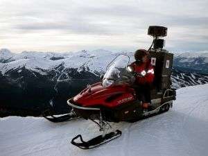 La Snowmobile Street View en haut des pistes de Whistler (Canada). © Google 