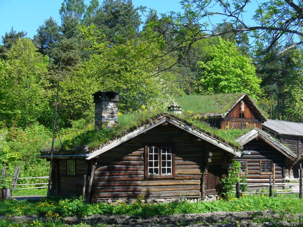Habitat traditionnel de Norvège Habitat traditionnel de Norvège