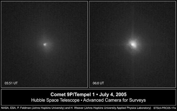 Hubble assiste à l'impact Hubble assiste à l'impact
