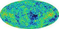 La voûte céleste, vue par WMap, ou, si l’on préfère, l’Univers tel qu’il était moins de 400 000 ans après le Big Bang. Crédit : Nasa