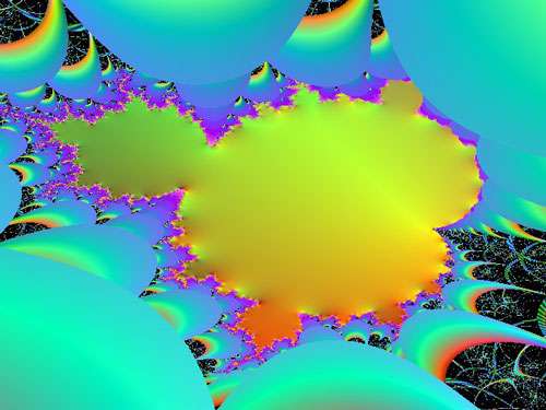 Ensemble de Mandelbrot, représentant le plus connu des fractales. © avi kedmi Domaine public