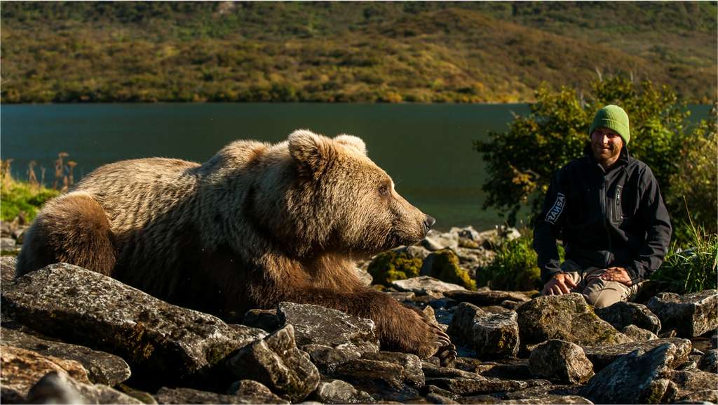 Les ours se comportent comme des humains : ils sont méfiants, prudents et réservés. Donc pour avoir l’opportunité d’en approcher un, David Bittner montre énormément de patience pour laisser l'ours s’habituer à lui. © David Bittner
