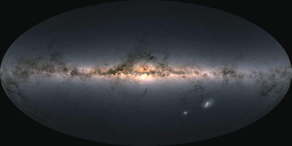 Le ciel vu par le satellite Gaïa. © ESA, Gaia, DPAC