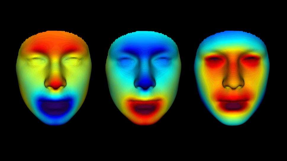 Les logiciels de reconstruction 3D permettent de visualiser et d'affiner virtuellement les traits et reliefs d'un visage. © Parabon Nanolabs