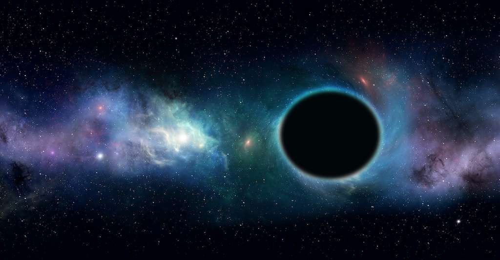 Parmi les candidats baryoniques : les trous noirs. © alex_aldo, Adobe Stock