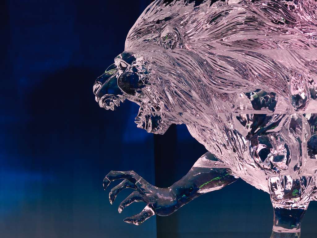 Sculpture sur glace du Bal de Neige, au Canada Sculpture sur glace du Bal de Neige, au Canada