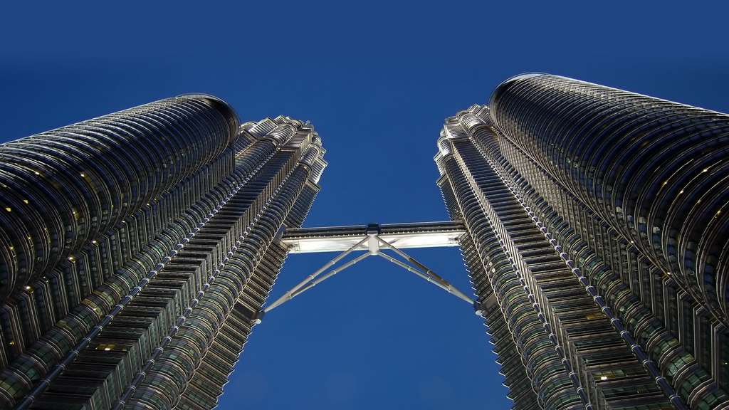 La passerelle des tours Petronas, à Kuala Lumpur La passerelle des tours Petronas, à Kuala Lumpur