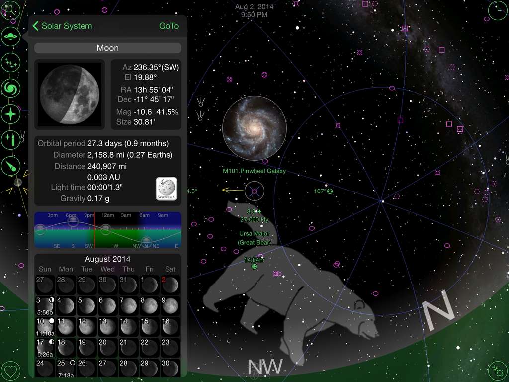 GoSkyWatch Planetarium figure en tête des applications liées à l’astronomie sur l’App Store. © GoSoftWorks Development Co.