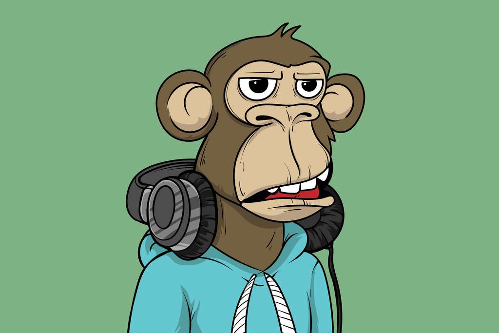 Un singe blasé arborant le style des Bored Apes de Yuga Labs, une collection de NFT ultra populaires depuis avril 2021. © Paits Media, Adobe Stock