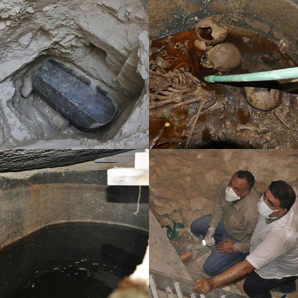 Les archéologues ont ouvert le mystérieux sarcophage noir découvert en Égypte. Voilà ce qu’il contenait. © Ministry of Antiquities