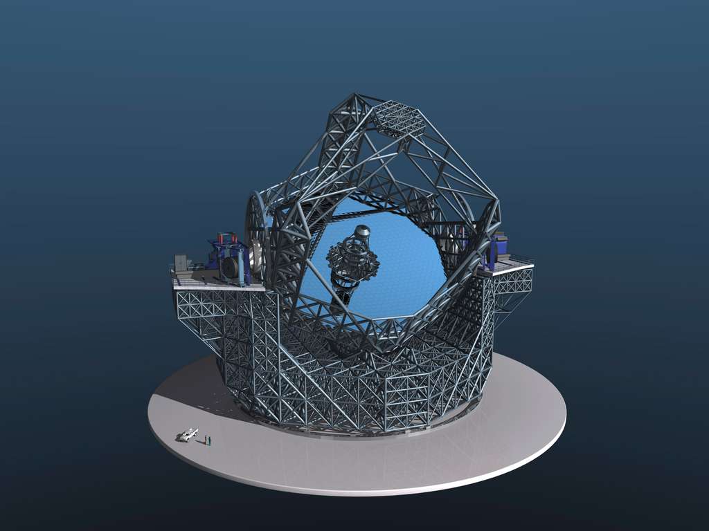 Vue en 3D de l'E-ELT Vue en 3D de l'E-ELT