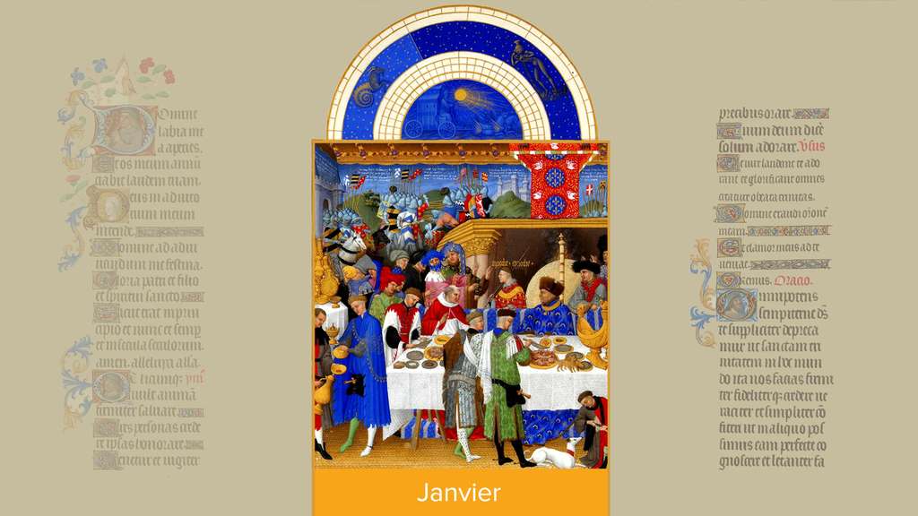 Janvier : le duc de Berry à la cour Janvier : le duc de Berry à la cour