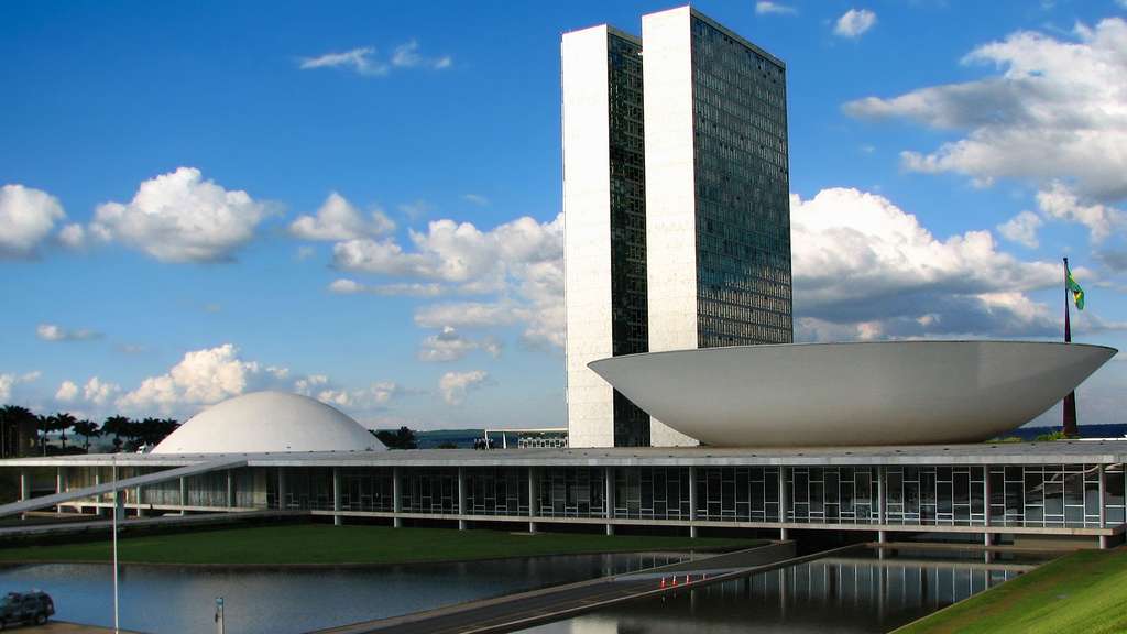 Le Congrès national du Brésil, symbole de Brasilia Le Congrès national du Brésil, symbole de Brasilia