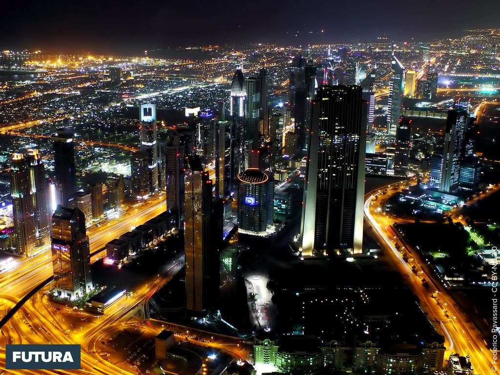 Fond d cran Duba  vue de nuit 