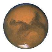 Mars vue par Hubble (crédit : HST) Mars vue par Hubble (crédit : HST)