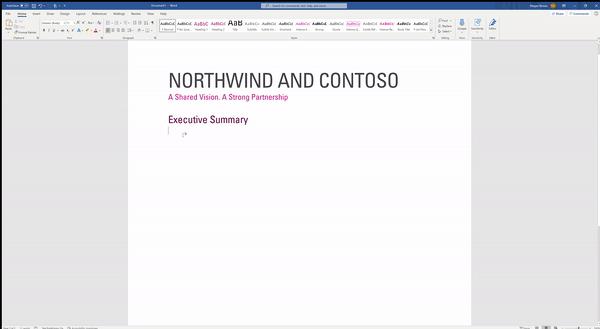 Une nouvelle fonctionnalité de Microsoft arrive en mars dans Word et Outlook, appelée prédictions de texte. © Microsoft Une nouvelle fonctionnalité de Microsoft arrive en mars dans Word et Outlook, appelée prédictions de texte. © Microsoft