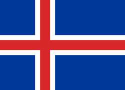 Sur le drapeau de l’Islande, le rouge symbolise les éruptions de lave. Le blanc rappelle quant à lui les glaciers et les montagnes. Quant au fond bleu, il a été choisi pour représenter à la fois le ciel, la mer et les chutes d'eau. © DR