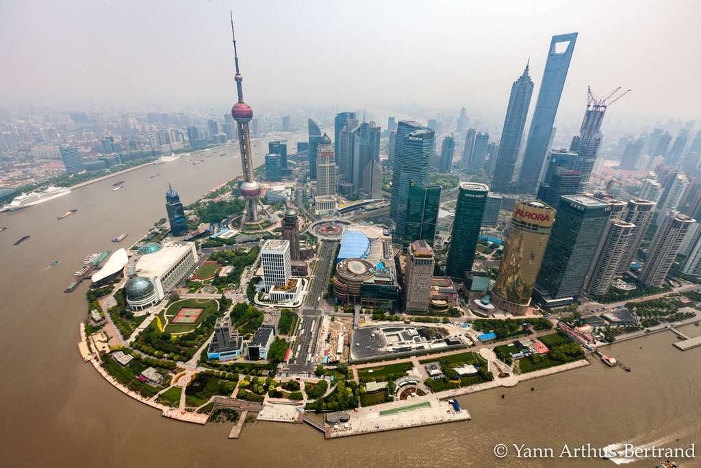 Vue aérienne de Shanghaï. © Yann Arthus Bertrand, tous droits réservés