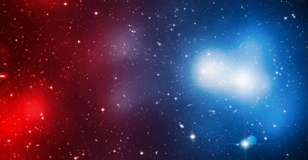 Notre Univers est en expansion. Ici, photo de l'amas de galaxies MACS J0717 prise par le télescope Hubble. © Nasa, ESA, Harald Ebeling (University of Hawaii, à Manoa) et Jean-Paul Kneib (LAM), CC by 3.0