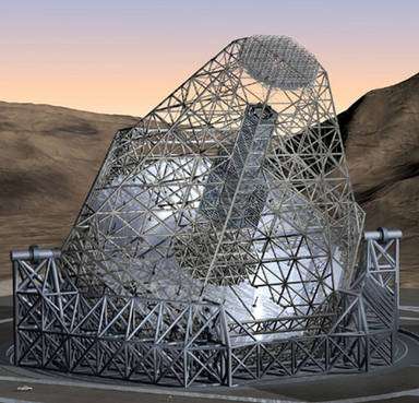 Figure 5. Projet de télescope de 100 mètres de diamètre de l'ESO. © ESO