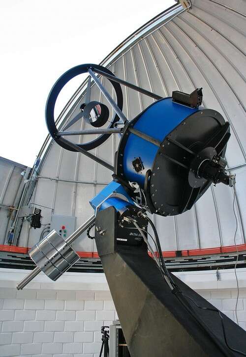 Le télescope de 60 centimètres du projet Trappist permettra la détection d'exoplanètes et l'étude des comètes. Crédit E.Jehin/Eso