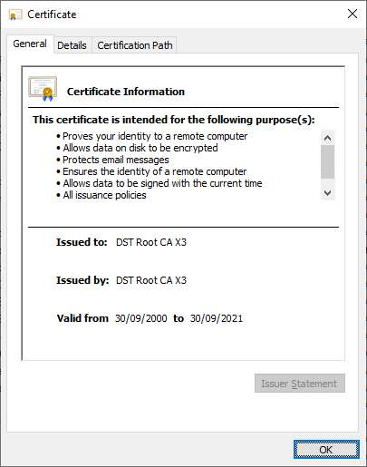 Het certificaat stelt de 'identiteit' van een apparaat vast, maar versleutelt ook te versturen gegevens. © Scott Helme