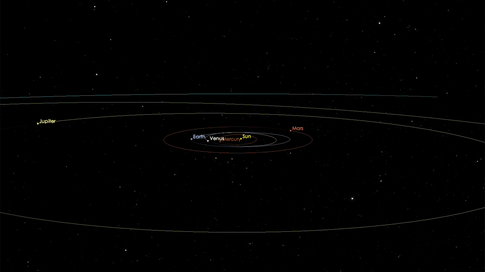 Animation de la trajectoire de l'objet A/2017 U1 récemment découvert. Comète ou astéroïde, il n'a jamais rencontré les 8 planètes de notre Système solaire. Cet objet est le premier identifié à venir d'un autre système planétaire. © Nasa, JPL