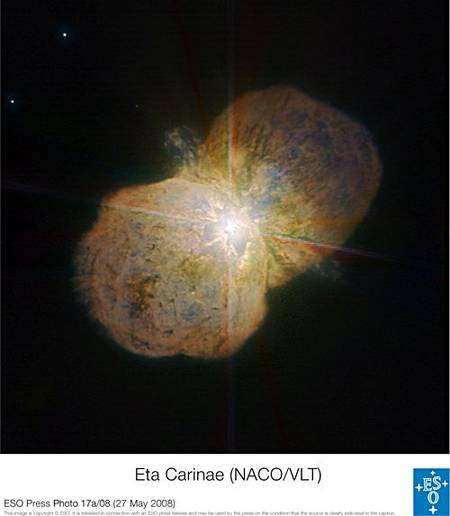 Eta Carinae. Crédit ESO