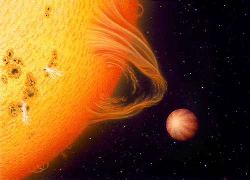 Exoplanète toute proche de son étoile Exoplanète toute proche de son étoile