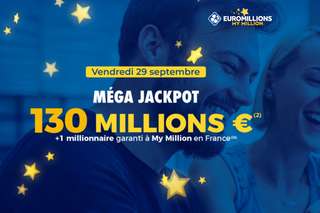 EuroMillions FDJ : Un mega jackpot de 130 millions d’euros en jeu ce vendredi