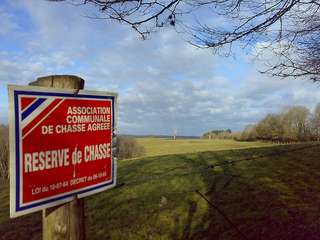 Pochoir Réserve de chasse en plastique réutilisable