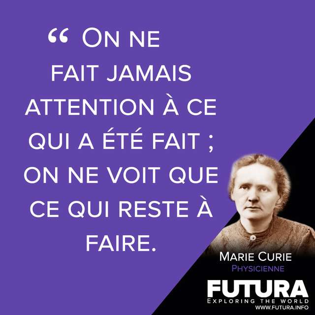 Citations Marie Curie Chimiste Futura Sciences