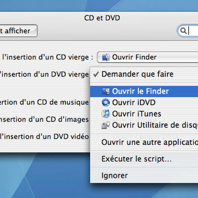 Comment graver un CD ou un DVD de données depuis le Finder ?