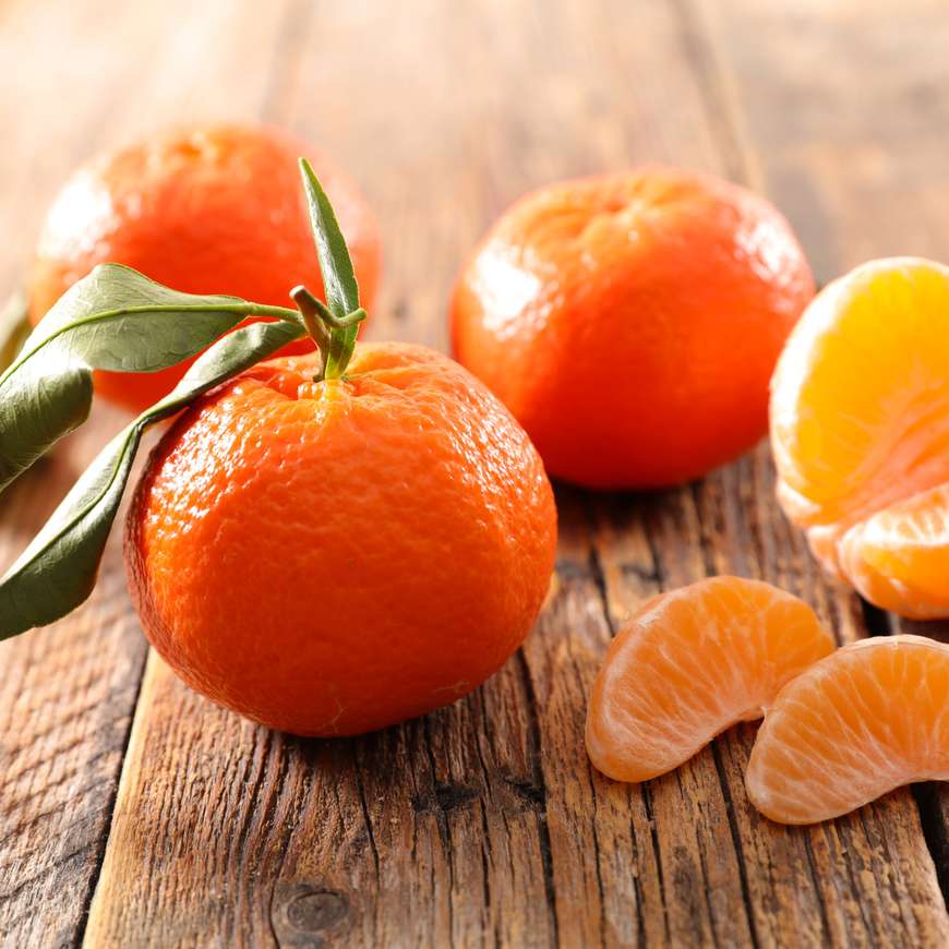 La mandarine et sa peau