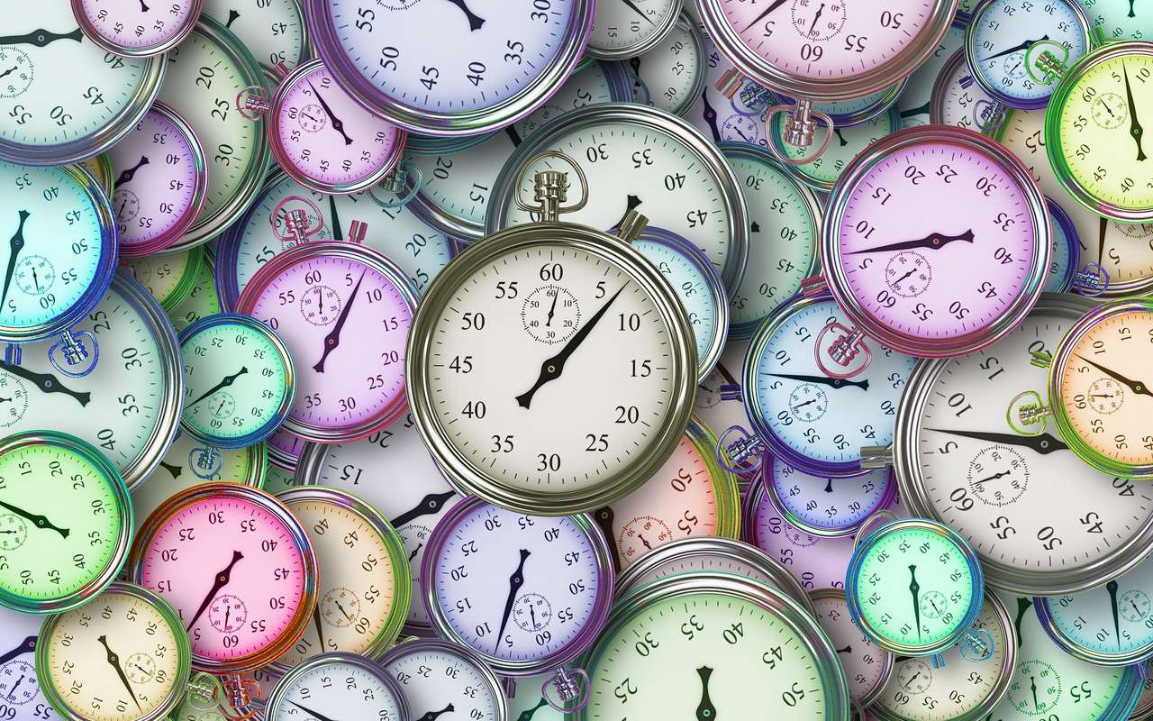 Horloge Alzheimer sur 24 heures et activités de la journée