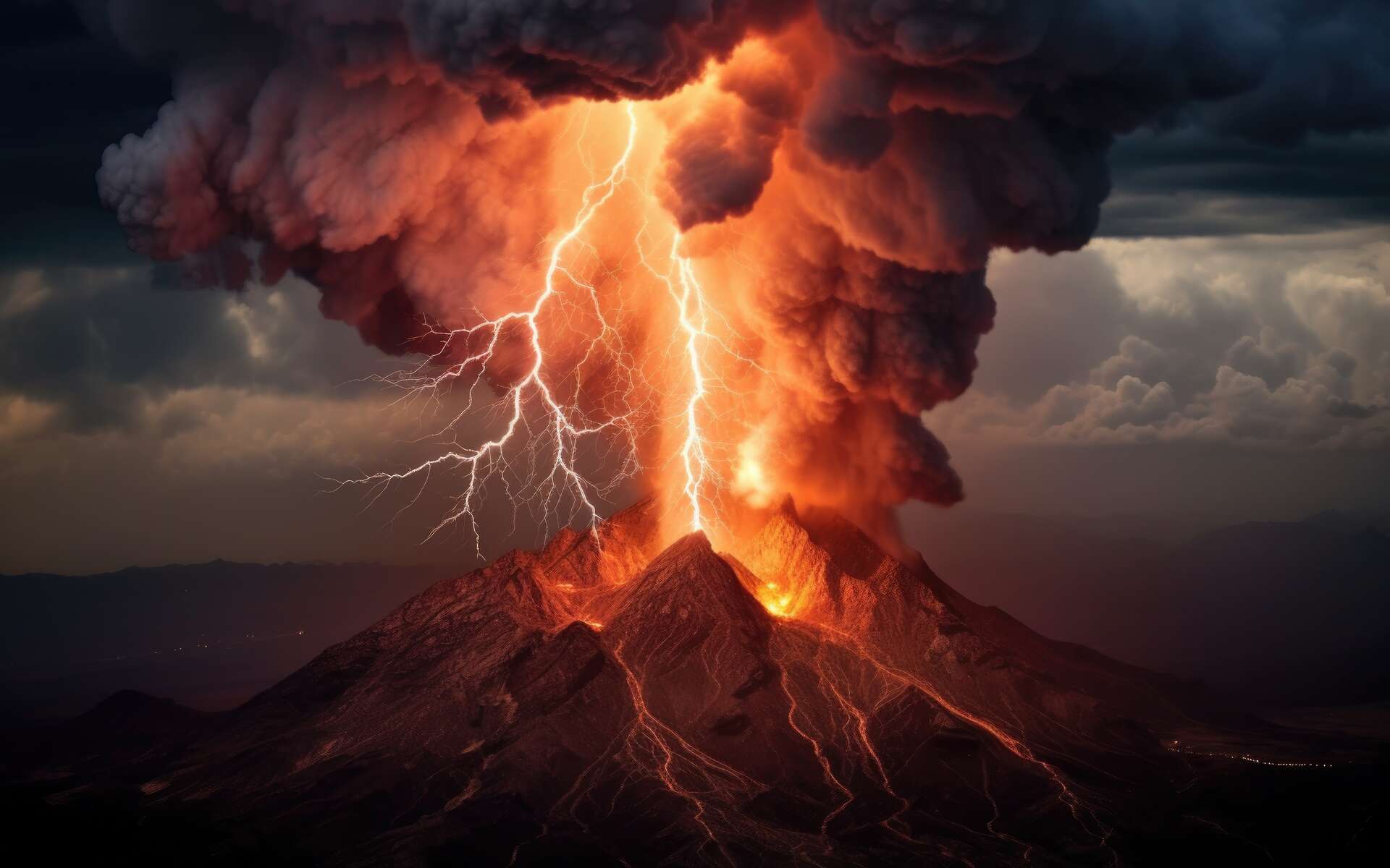 Un éclair spectaculaire lors de l'éruption du volcan El Fuego filmé par un chercheur