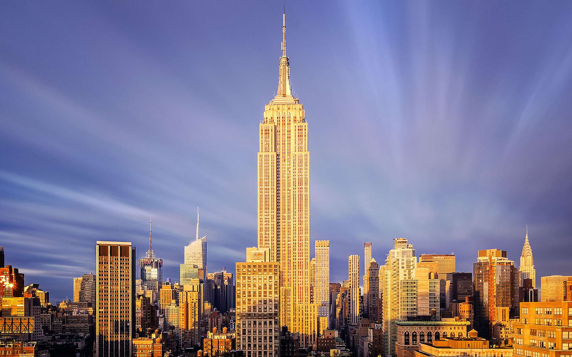 New York L Empire State Building Et Le World Trade Center Dossier