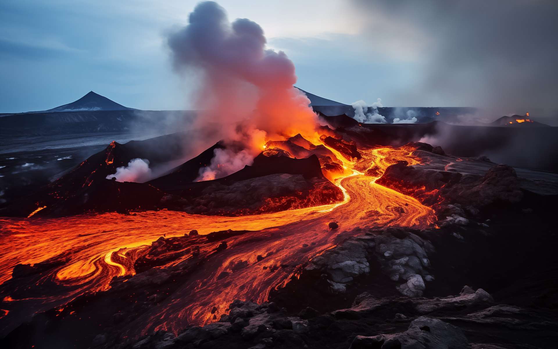 Eruption en Islande : des images à couper le souffle de la lave qui dévore tout sur son passage !