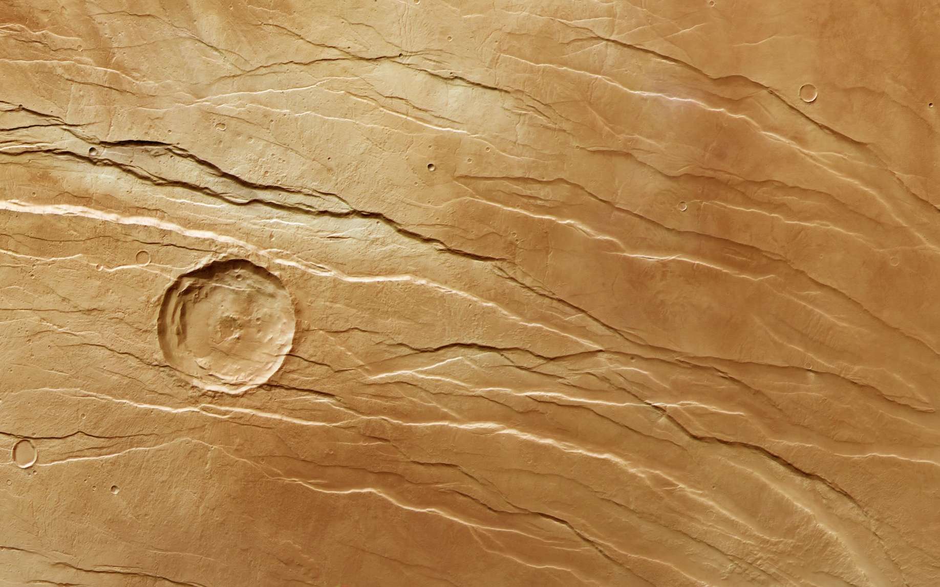 Qu'est-ce qui a crée ces failles à la surface de Mars ?